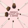 16Pcs Makeup Brush Set, Professional Face & Eye Makeup Brushes（Off