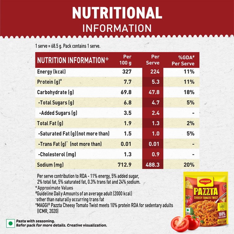 Maggi Nutri Licious Pazzta - Tomato Twist (64 g)