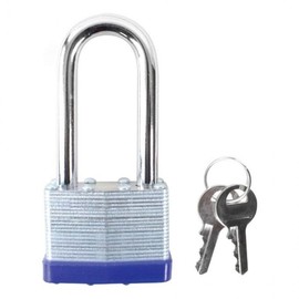 Heavy-Duty Steel Padlock with Long Shackle Key, 70mm Security Extra Large