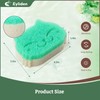 Eyliden 6 Pack Kitchen Scrub Sponges, Dual-sided Dish Scourers for