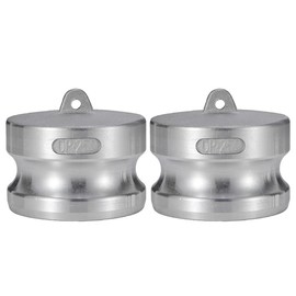 2 pcs Aluminum cam lock fittings (2-1/2"Part DP) cam groove hose fitting camlock fittings Dust Plug camlock fitting (2-1/2")