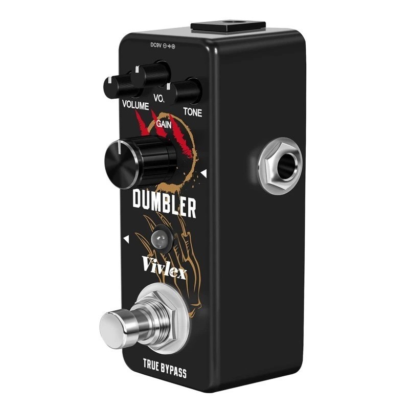 VIVLEX Guitar Pedal Mid Low Distortion Dumbler Effect Pedal True