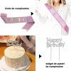 4pz Coronas Y Faja De Feliz Cumpleaños Regalos De Cumpleaños