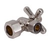 Westbrass D105BX-07 1/4-Turn Cross Handle Angle Stop Shut Off Valve,