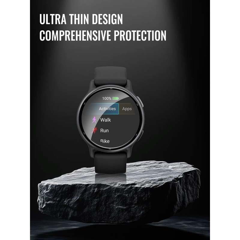 UYRUREL Screen Protector for Garmin Vivoactive 6, High-definition Scratch Resistant