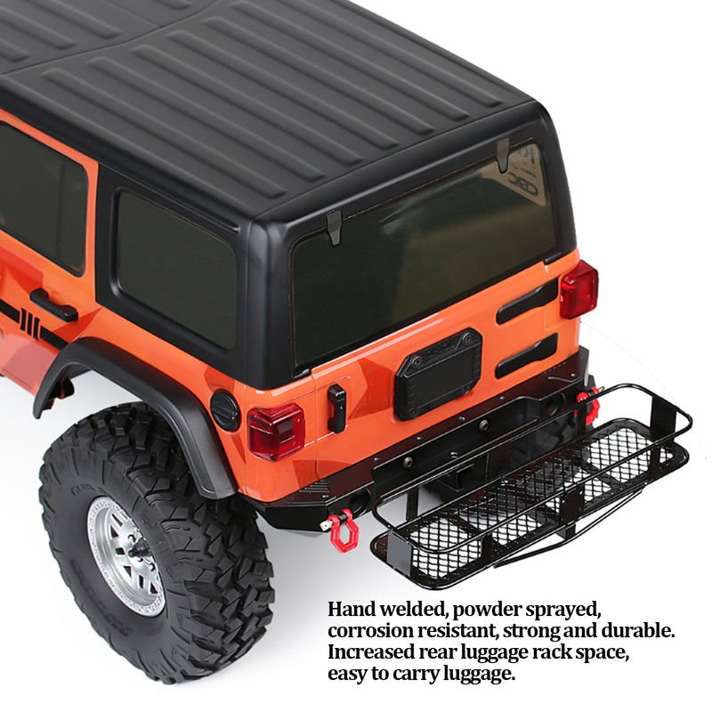 Metal Rear Bumper Back Hitch Carrier with Light for Traxxas