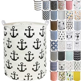 RoyBoder Collapsible Laundry Basket in Bedroom Waterproof Laundry Hamper in Bathroom Large Laundry Bag in College Dormitory Cloakroom Livingroom Nursery Organizer Toy Bin