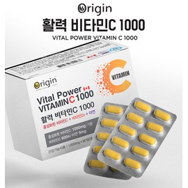 Detailed page [1+1]Origin Vitality Vitamin C 1000 1600mg x 90 tablets neutralizing vitamin / [1+1]오리진 활력 비타민C 1000 1600mg x 90정 중성화비타민