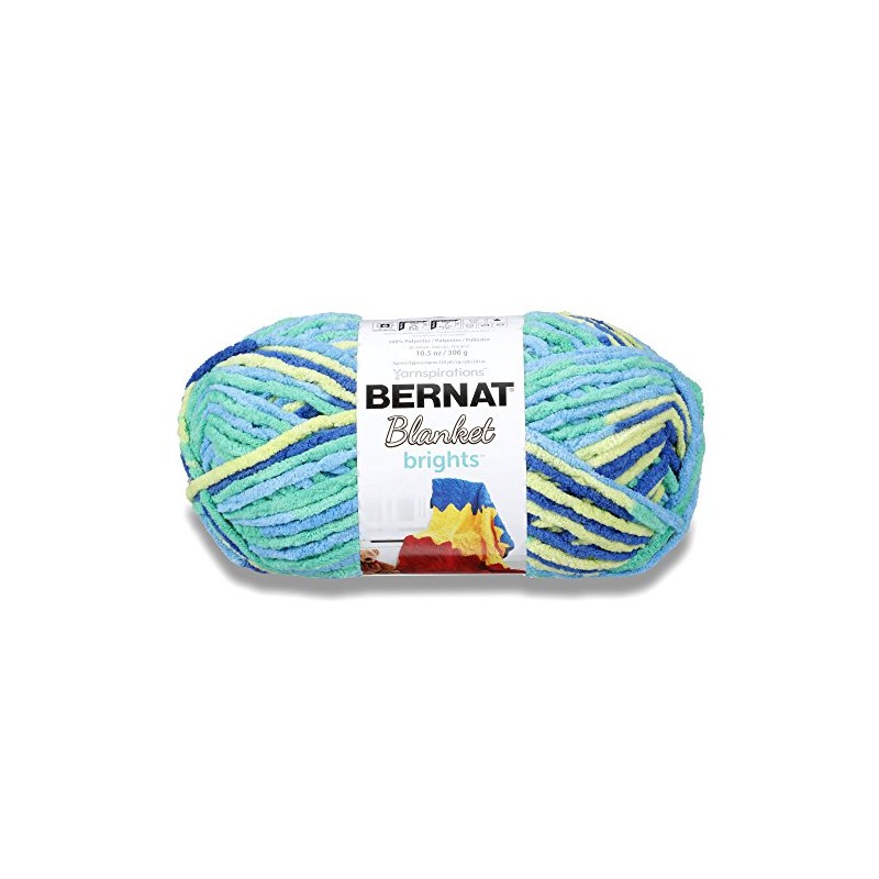 Bernat Blanket Brights 2 Pack Fabric, Surf Varg