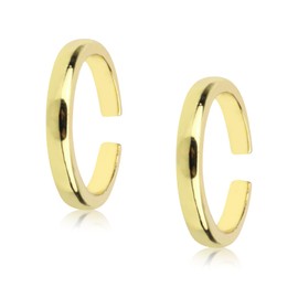 Mikovivi 2pcs Toe Rings for Women, Adjustable Toe Rings Classic Minimalist Design Knuckle Ring Open Band Foot Jewelry for Summer Vibes (Gold)