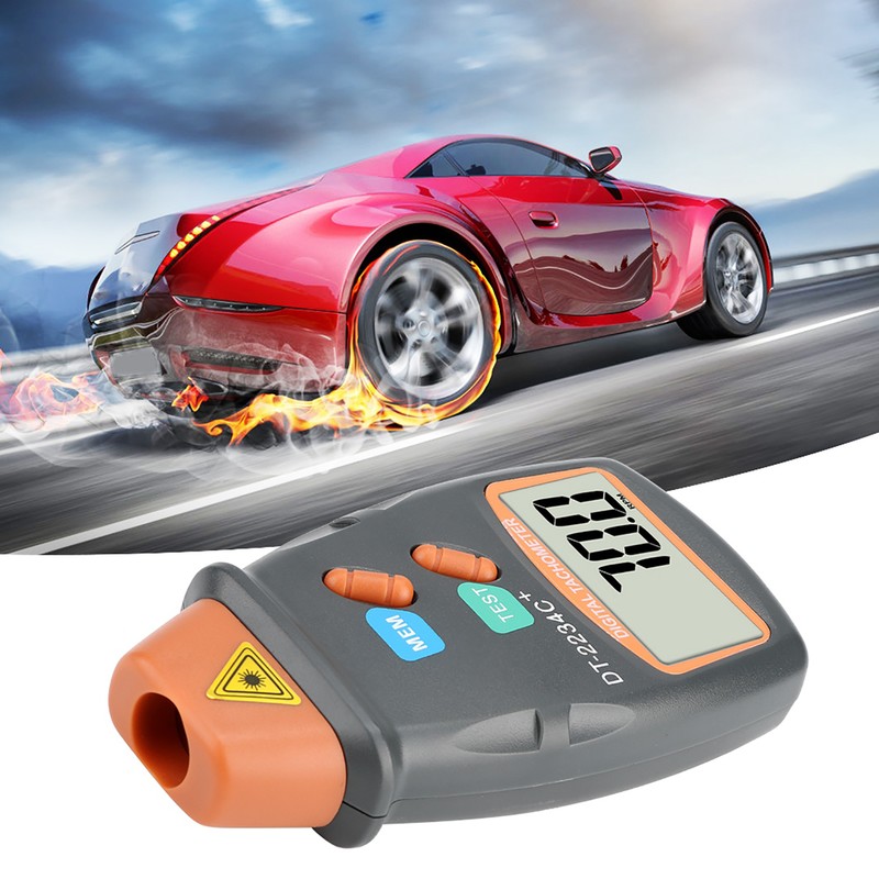 Digital Handheld Laser Tachometer Non Contact RPM Tester Speed Meter