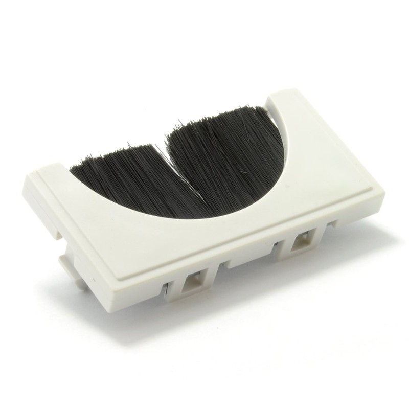 kenable 50mm x 25mm Cable Entry 180 Brush Plate/Insert for