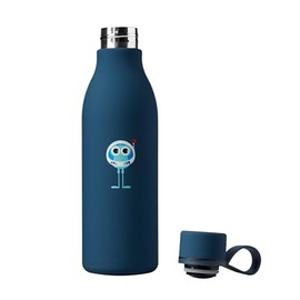 Tinc Tinc Spaceman Metal Soft Touch Hot & Cold Water Bottle, Screw Top Lid, Navy - 500ml capacity