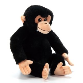 The Petting Zoo Chimp Stuffed Animal Plushie, Gifts for Kids, Wild Onez Zoo Animals, Zoologee Chimp Plush Toy 12 inches