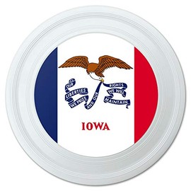 GRAPHICS & MORE Iowa State Flag Novelty 9" Flying Disc