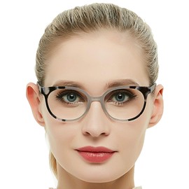 OCCI CHIARI Reading Glasses with Blue Light Protection 2.75 Sturdy Readers for Women Clear Lens Designer Eyewear(0 1.0 1.25 1.5 1.75 2.0 2.25 2.5 2.75 3.0 3.5) Brown