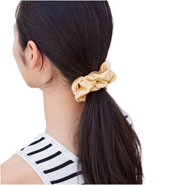Silk Large Oversized Scrunchies Silk Hair Ties Elastics Hair Care Premium Ponytail Holder (Style1, One size)