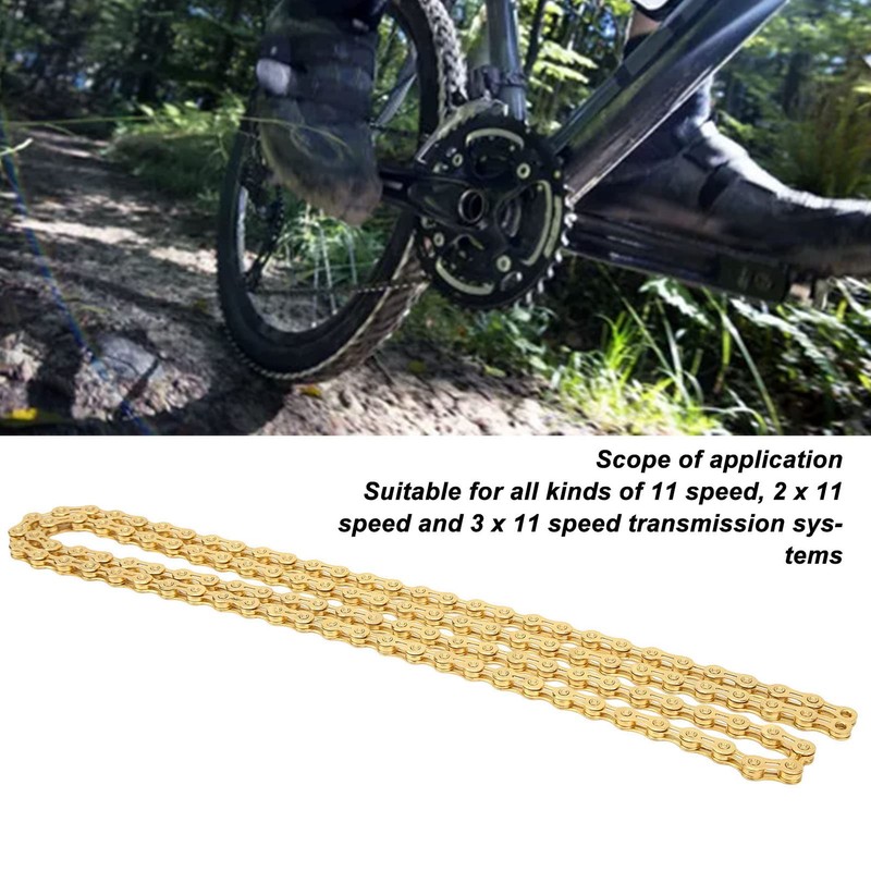 11 Speed Alloy Steel Cycle Chain, Semi Hollow Lightweight Chain,