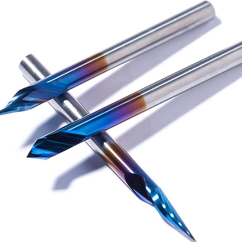 Wood Carving Router Bit Solid Carbide 0.1mm Each Angle Taper
