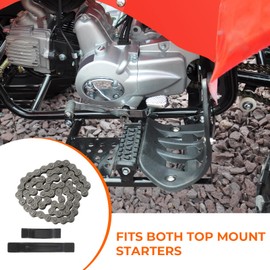MOTOQUEEN Starter Chain for Chinese 4-Stroke 50cc 70cc 90cc 110cc 125cc ATV Dirt Bike Go Kart 25H 62 Links
