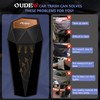 Car Trash Can with Lid, Leakproof, 15 Trash Bags, Black,