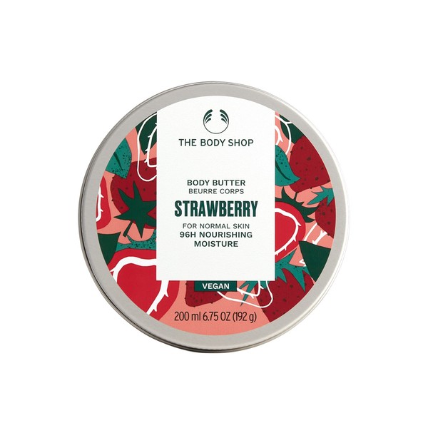The Body Shop [Official] Body Butter, Strawberry, 6.8 fl oz (200 ml)