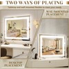 ROLOVE 22x20 Inch Lighted Vanity Mirror, 3-Mode Touch Dimming LED