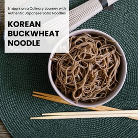 Unha's Japanese Soba Noodles, Air Dried Buckwheat Noodle, 3 Simply Ingredients, 3-Pound (Pack of 1) for Cold or Hot Soup Product of Korea