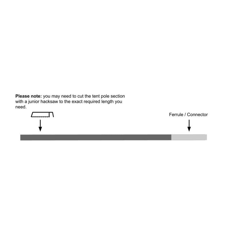 Universal 12.7mm 13mm Durable Durawrap Duratec 5 Tent Pole Pack