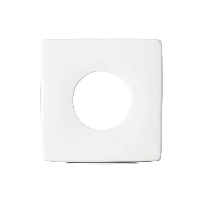 Mud Pie Circa Ceramic Tissue Box Covers, Square, White