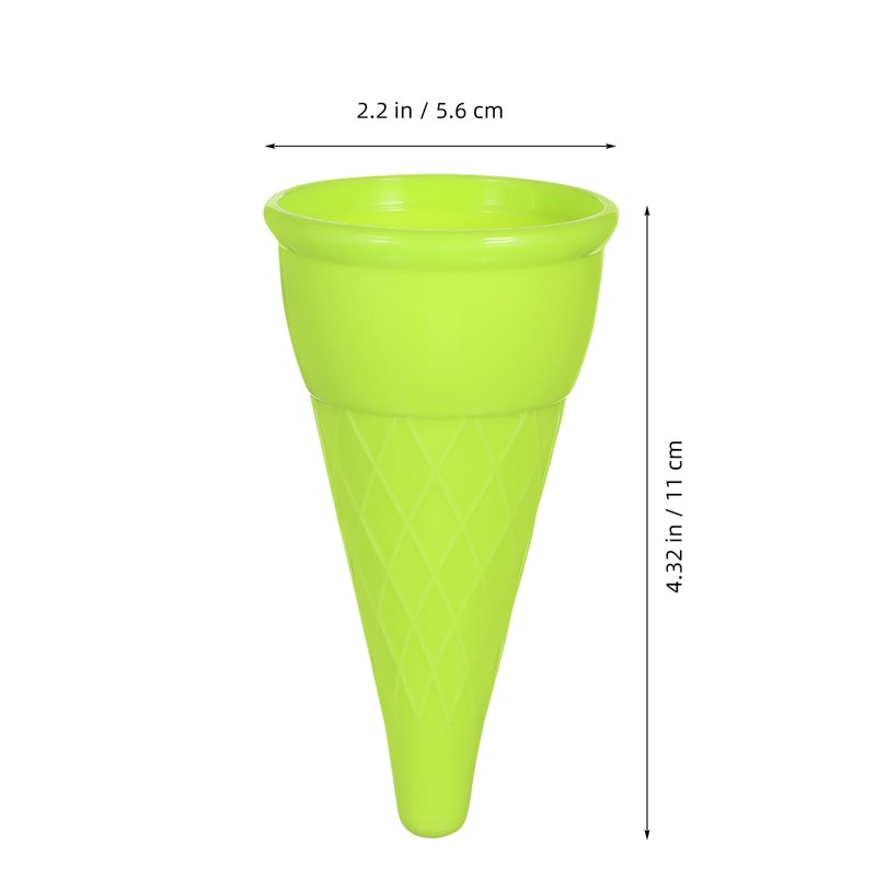Toyvian Sand Toys Ice Cream Cone, Outdoor Scoop Plastic Ice