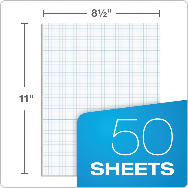 TOPS 35081 Cross Section Pads, 8 Squares, 8 1/2 x