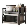 Extendable Microwave Oven Rack, 15.7~24.8" L Expandable Microwave Stand with