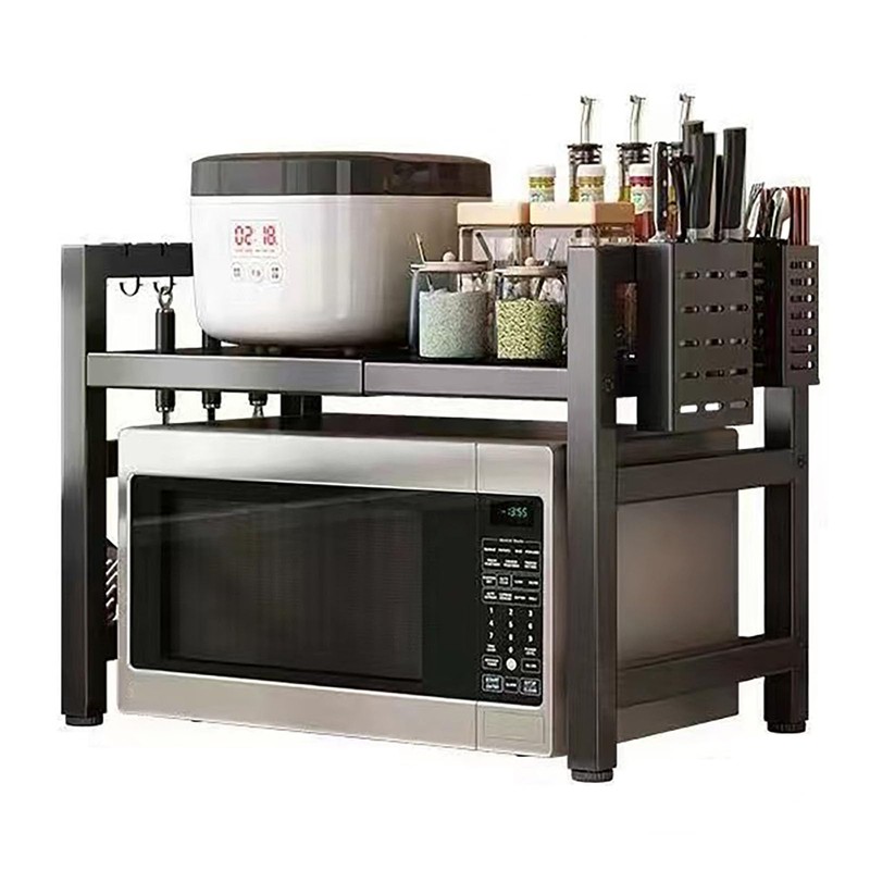 Extendable Microwave Oven Rack, 15.7~24.8" L Expandable Microwave Stand with