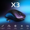 MANBASNAKE ATTACK SHARK X3 Wireless Gaming Mouse, 49g Ergonomic Computer