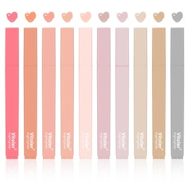 Vitoler Highlighters Assorted Colors,10pcs Cute Pastel Highlighters Multicolor Highlighters for Aesthetic Office School Supplies