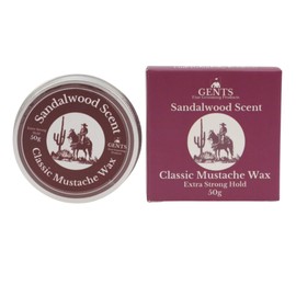 G.B.S Gents Strong Hold Sandalwood Mustache Wax, Easy Application, Restyleable, long lasting hold