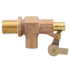 Watts ST750 Series 3/4" Bronze Standard Duty Float Valve, Male NPT Inlet & Outlet, Machined Flange, Serrated Arms, Replaceable Seals, Pivot Arm & Plunger Assembly, Max Working Temperature 180° F