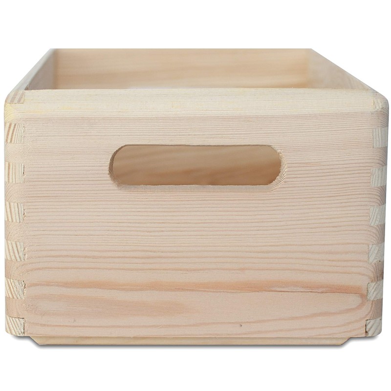Creative Deco Large Wooden Crate Fruit Box Basket 30 x