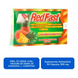 Suplemento En Cápsula Red Fast L-carnitina X 500g