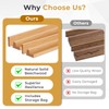 QUEENLINK 17 Inches Beechwood Mahjong Racks with Pushers Set of