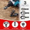 3pcs 1/4" Hex Shank 12mm/16mm/19mm Countersink Drill Bit For Wood