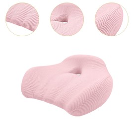 Perfeclan Memory Foam Seat Cushion Support Gaming Chair Travel Home Butt Pad Thickened Anti Slip Ergonomic, Seat Cushion Sitting Pad, Pink