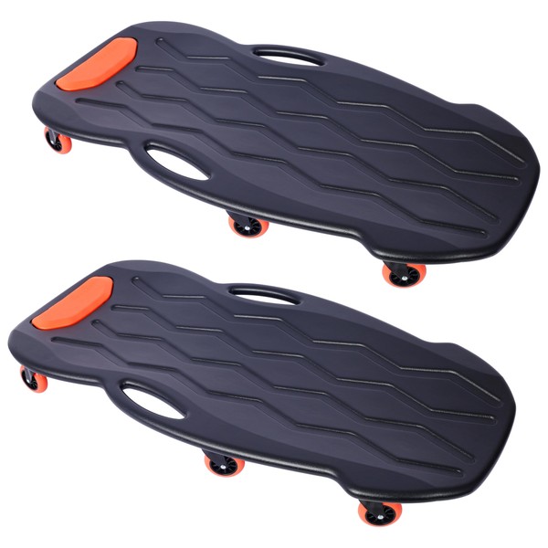 TREATLIFE HOME Comfortable 2pcs Plastic Creeper for Automotive Maintenance, HDPE