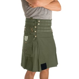 Damn Near Kilt 'Em Men's Tactical Utility Kilt XX-Large Military Green
