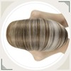 LaaVoo Micro Loop Hair Extensions Balayage Light Brown With Platinum