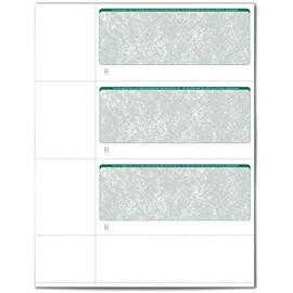 VersaCheck ValueChex - 750 Blank Personal Wallet Checks - Green Classic - 250 Sheets Form #3001