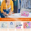 LBTEE Sewing Basket with Removable Tray, Wooden Sewing Box with