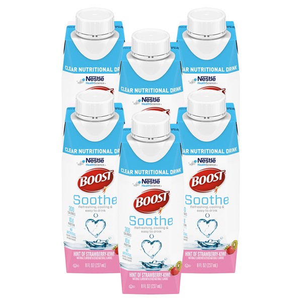 Boost Soothe Clear Nutritional Drink (Strawberry-kiwi, 8 Fl Oz (Pack of 6))