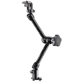 Walimex Pro Articulated Arm with Anti-twist Protection - 360° Rotatable, 28 cm Total Length, 1/4 Inch Thread, up to 2 kg Load, Compatible with DSLR Rigs, Dollys and Walimex Aptaris Camera Cage
